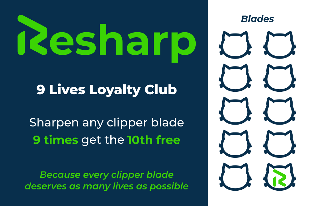 9 Lives Loyalty Club — Clipper blades card