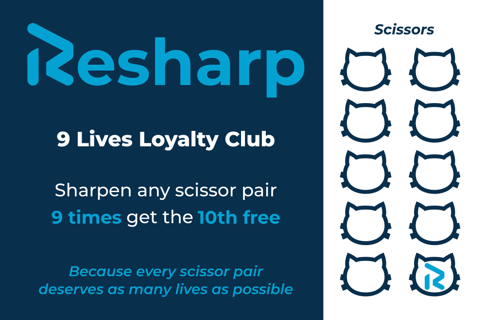 9 Lives Loyalty Club — Scissors card